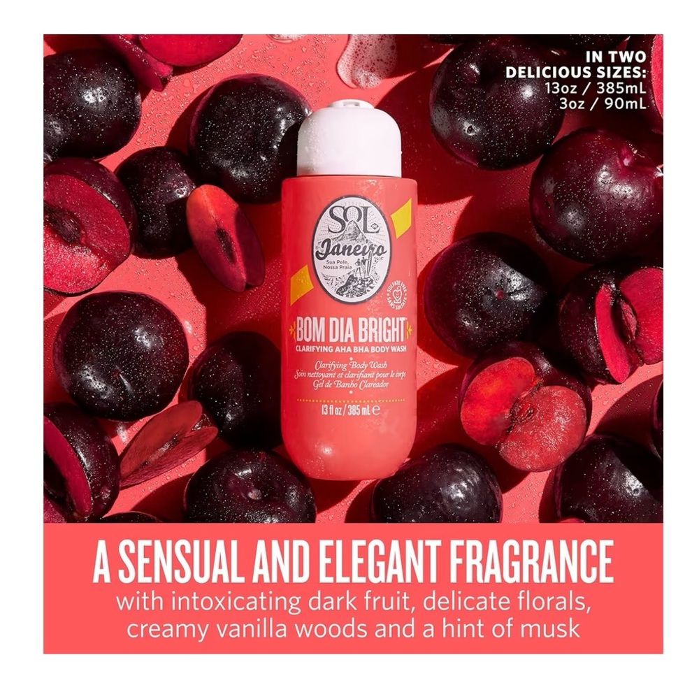 Sol de Janeiro Bom Dia Bright Body Wash - Red and White